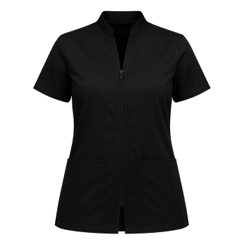 Żakiet damski kosmetyczny na suwak czarny roz. XXL